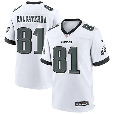 Grant Calcaterra Men's Nike White Philadelphia Eagles Custom Game Jersey