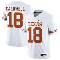 Matthew Caldwell Men's Nike White Texas Longhorns NIL Pick-A-Player Game Jersey