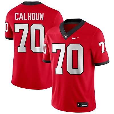 Daniel Calhoun Men's Nike Red Georgia Bulldogs NIL Pick-A-Player Game Jersey