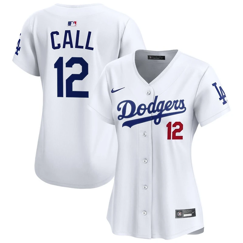 Alex Call Women's Nike  White Los Angeles Dodgers Home Limited Custom Jersey