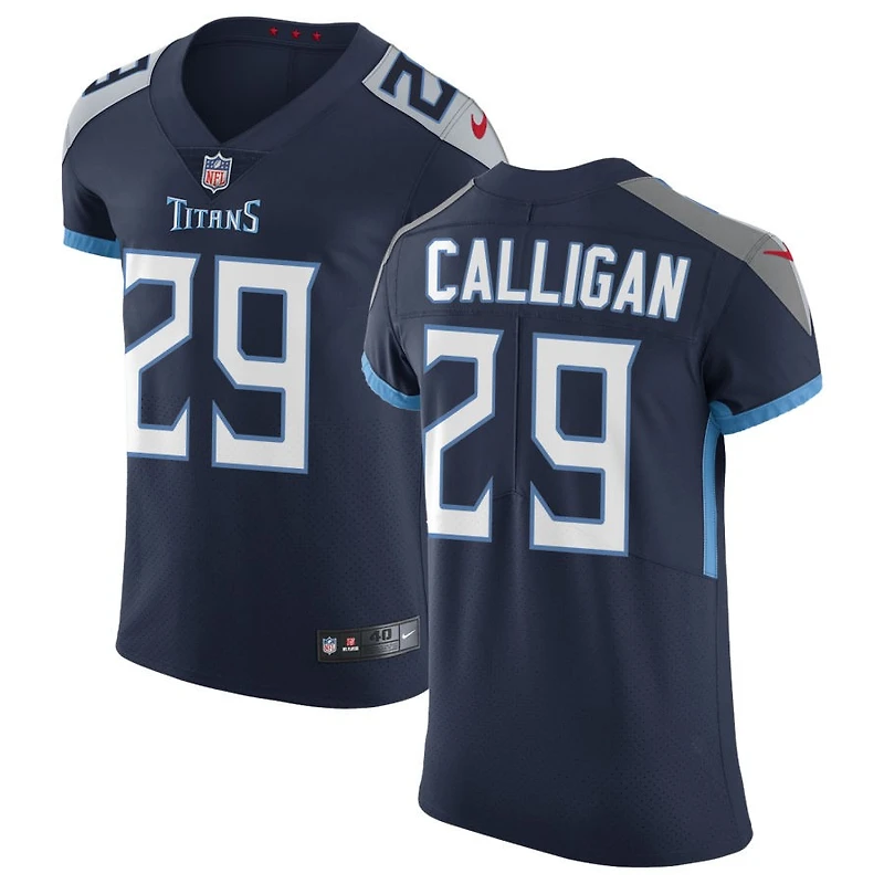 Keydrain Calligan Men's Nike Navy Tennessee Titans Vapor Untouchable Custom Elite Jersey