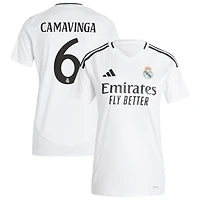 Eduardo Camavinga Women's adidas  White Real Madrid 2024/25 Home Replica Custom Jersey