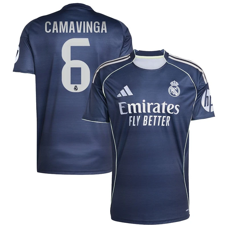 Eduardo Camavinga Men's adidas Blue Real Madrid 2025/26 Away Replica Custom Jersey