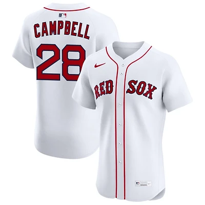 Kristian Campbell Men's Nike White Boston Red Sox Home Elite Custom Jersey