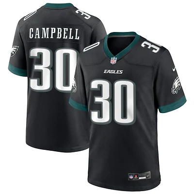 Jihaad Campbell Men's Nike Black Philadelphia Eagles Alternate Custom Game Jersey