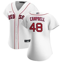 Isaiah Campbell Women's Nike White Boston Red Sox Home Replica Custom Jersey