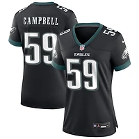 Chance Campbell Women's Nike Black Philadelphia Eagles Alternate Custom Game Jersey