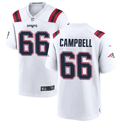 Will Campbell Men's Nike White New England Patriots Custom Game Jersey