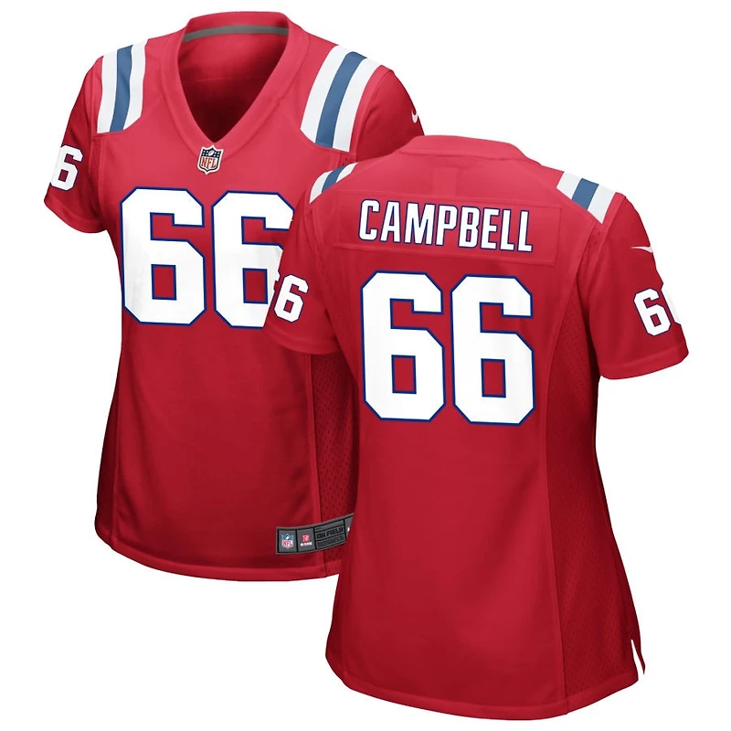 Will Campbell Women's Nike Red New England Patriots Alternate Custom Jersey