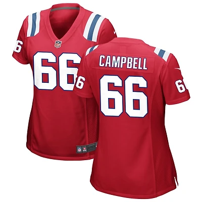 Will Campbell Women's Nike Red New England Patriots Alternate Custom Jersey
