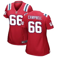 Will Campbell Women's Nike Red New England Patriots Alternate Custom Jersey