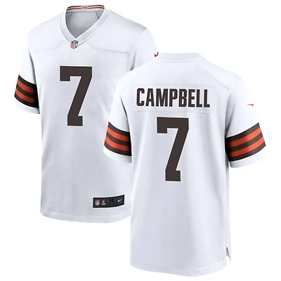 Tyson Campbell Men's Nike White Cleveland Browns Custom Game Jersey