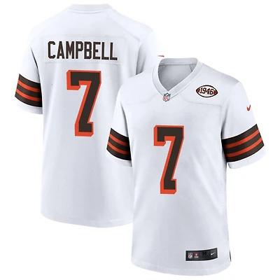 Tyson Campbell Men's Nike White Cleveland Browns 1946 Collection Alternate Custom Jersey