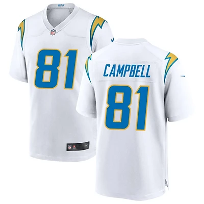 Dalevon Campbell Men's Nike White Los Angeles Chargers Custom Game Jersey