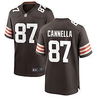 Sal Cannella Men's Nike Cleveland Browns Brown Custom Game Jersey