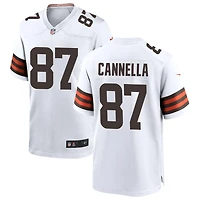 Sal Cannella Men's Nike White Cleveland Browns Custom Game Jersey