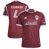 Reggie Cannon Men's adidas  Burgundy Colorado Rapids 2024 One Flag Kit Authentic Custom Jersey