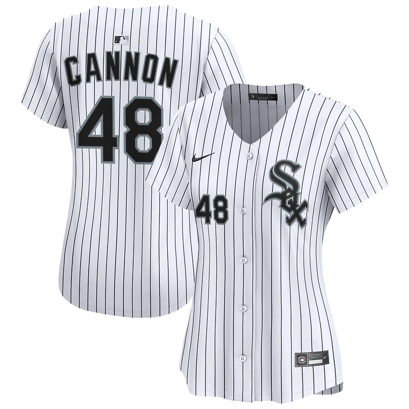 Jonathan Cannon Women's Nike White Chicago White Sox Home Limited Custom Jersey