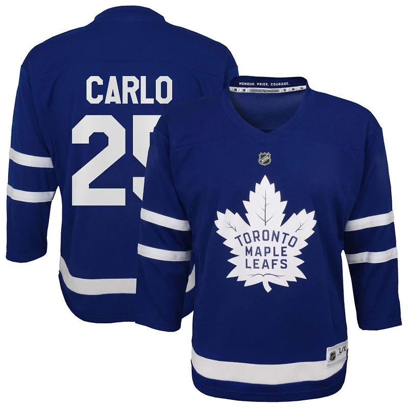 Brandon Carlo Youth  Blue Toronto Maple Leafs Home Replica Custom Jersey