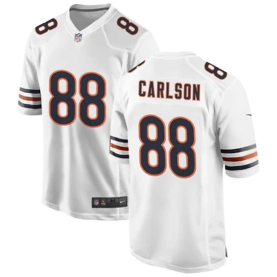 Stephen Carlson Men's Nike White Chicago Bears Custom Game Jersey