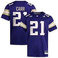Quaid Carr Men's adidas  Purple Washington Huskies NIL Pick-A-Player Home Premier Football Jersey