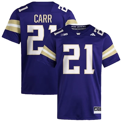 Quaid Carr Men's adidas  Purple Washington Huskies NIL Pick-A-Player Home Premier Football Jersey