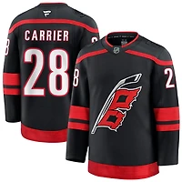 William Carrier Men's Fanatics Black Carolina Hurricanes Home Premium Custom Jersey