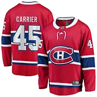 Alexandre Carrier Men's Fanatics Red Montreal Canadiens Home Breakaway Custom Jersey