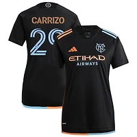 Maximo Carrizo Men's adidas  Black New York City FC 2024 24/7 Kit Replica Custom Jersey