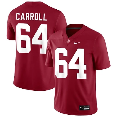 Michael Carroll Men's Nike Crimson Alabama Crimson Tide NIL Pick-A-Player Football Replica Jersey
