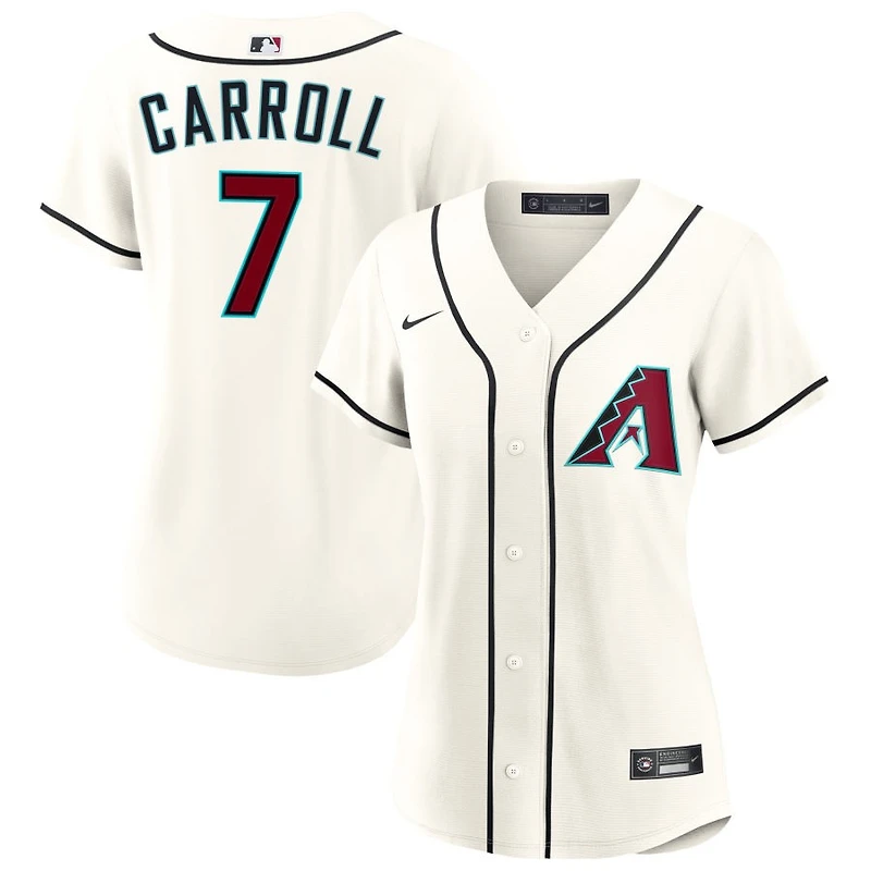 Corbin Carroll Women's Nike  Cream Arizona Diamondbacks Home Custom Replica 2.0 Jersey