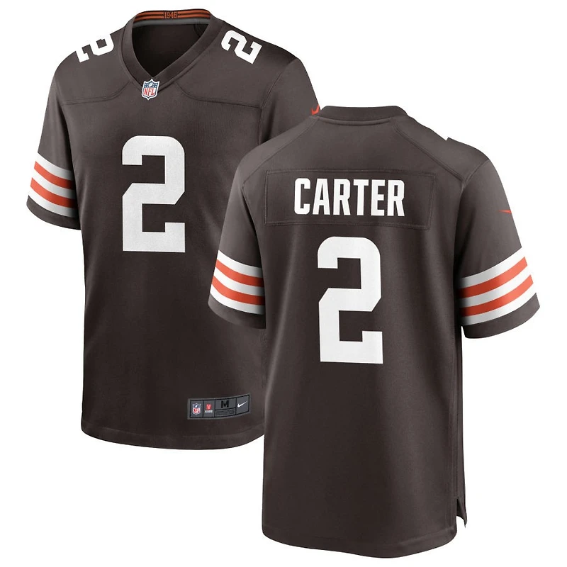 DeAndre Carter Men's Nike Cleveland Browns Brown Custom Game Jersey