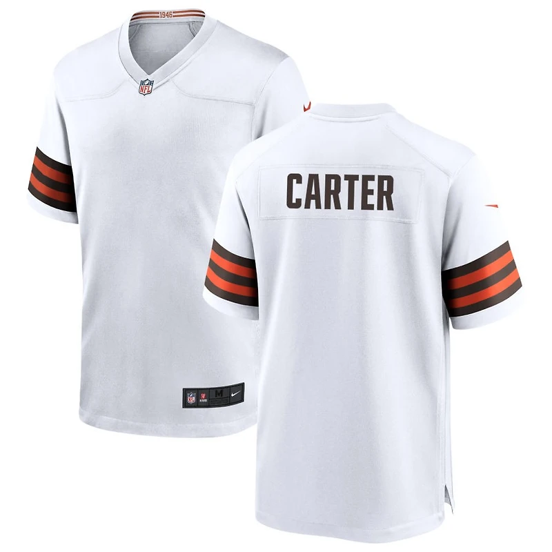 DeAndre Carter Men's Nike White Cleveland Browns Custom Game Jersey