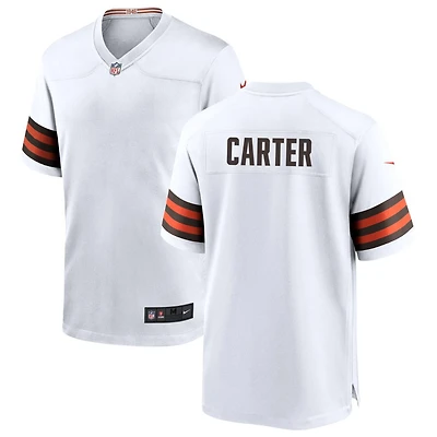 DeAndre Carter Men's Nike White Cleveland Browns Custom Game Jersey