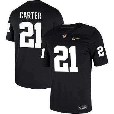 Dontae Carter Men's Nike Black Vanderbilt Commodores NIL Pick-A-Player Game Jersey