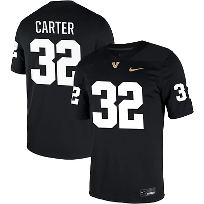 Mason Carter Men's Nike Black Vanderbilt Commodores NIL Pick-A-Player Game Jersey
