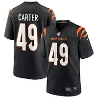 Barrett Carter Men's Nike Black Cincinnati Bengals Game Custom Jersey