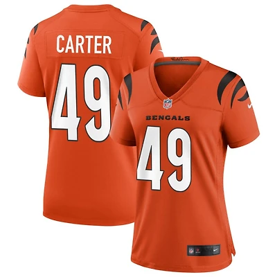 Barrett Carter Women's Nike Orange Cincinnati Bengals Alternate Game Custom Jersey