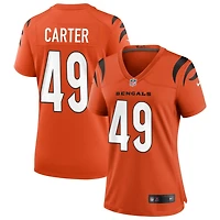 Barrett Carter Women's Nike Orange Cincinnati Bengals Alternate Game Custom Jersey
