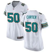 Andre Carter Women's Nike  White Miami Dolphins Alternate Custom Game Jersey