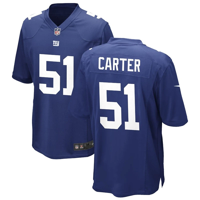 Abdul Carter Men's Nike Royal New York Giants Custom Game Jersey