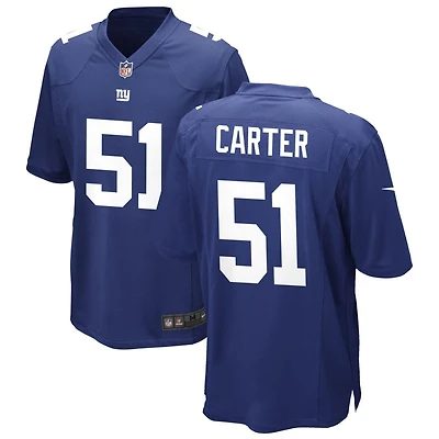 Abdul Carter Men's Nike Royal New York Giants Custom Game Jersey