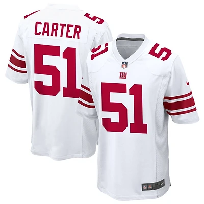 Abdul Carter Men's Nike White New York Giants Custom Game Jersey