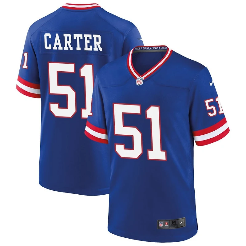 Abdul Carter Men's Nike Royal New York Giants Classic Custom Game Jersey