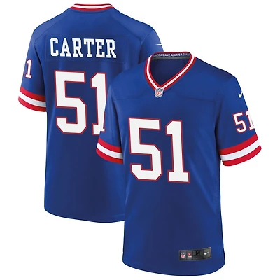 Abdul Carter Men's Nike Royal New York Giants Classic Custom Game Jersey