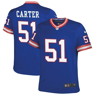 Abdul Carter Youth Nike Royal New York Giants Classic Custom Game Jersey