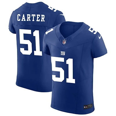 Abdul Carter Men's Nike Royal New York Giants Vapor F.U.S.E. Elite Custom Jersey