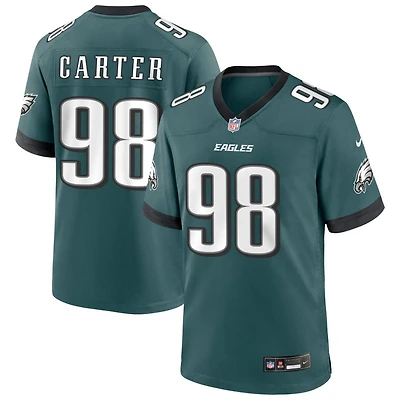 Jalen Carter Men's Nike Midnight Green Philadelphia Eagles Custom Game Jersey