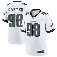 Jalen Carter Men's Nike White Philadelphia Eagles Custom Game Jersey
