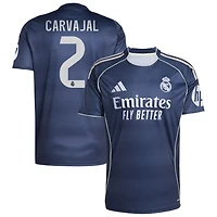 Dani Carvajal Men's adidas Blue Real Madrid 2025/26 Away Replica Custom Jersey